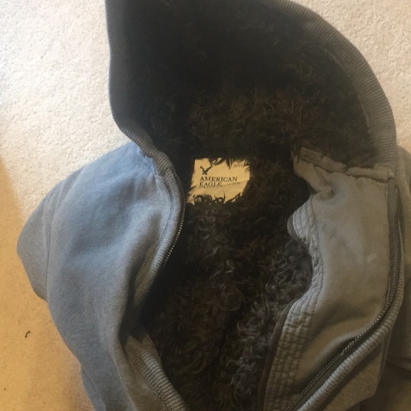 American Eagle Heavy Zip Up Hoodie - Picture 4 of 6